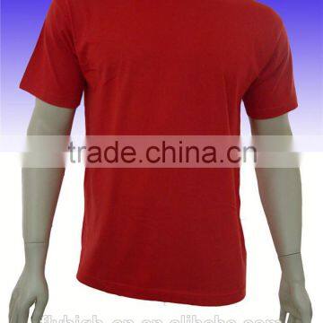 Polyester Cotton Short Sleeve Round Neck Custom Printed Promotional T-shirt photo-6