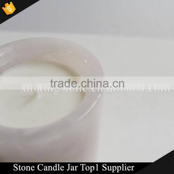 Kingstone Rose Pink Onyx Candle Container New & Boxed photo-4