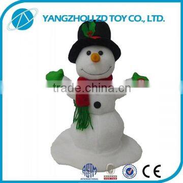 new style soft polyester animated christmas snowman toys