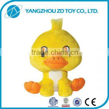 Super soft plush polyester soft duck hand puppet