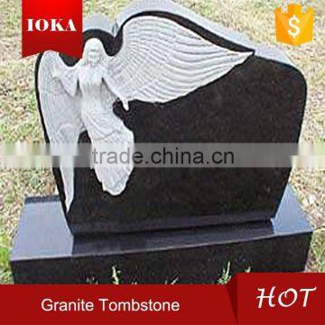 Black Granite Tombstone