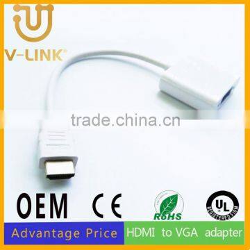 Multifuction gold plated hdmi to vga cord for hdtv