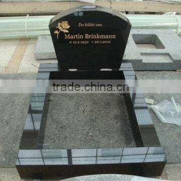 European style rose carving granite wholesale tombstone