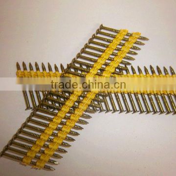 Screw Shank Plastic Strip Nail