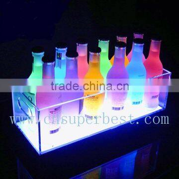 OEM China Supplier Wholesale Acrylic LED Ice Bucket, Customize Acrylic Led Ice Bucket