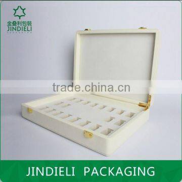 high end eva insert leather cosmetic box for essential oil packaging