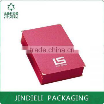 elegant red decorative corner paper cosmetic box