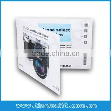 Handmade Video Greeting Card video booklet lcd video brochure card