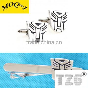 Fashion Stainless Steel Superhero Super Hero Cufflink Cuff Link Tie Clip Tie Pin Sets