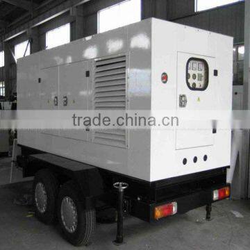 CE Approved generator trailer, 4 wheels+silent canopy