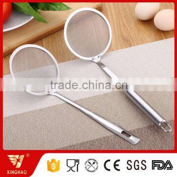 Good quality stainless steel kitchen skimmer round food net leakage