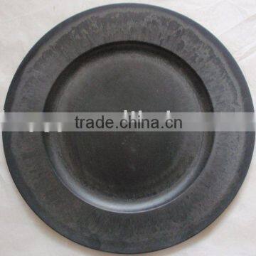 Round charger plate