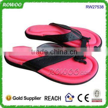 high quality new style China memory foam women flip flops