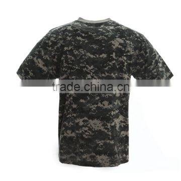 Short sleeve t-shirt Digital woodland camo printing custom t-shirt