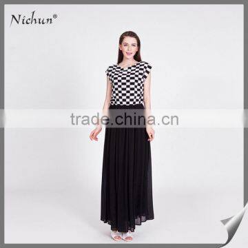 Wholesale Chiffon Designer One Piece Party Dress Maxi