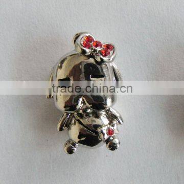 fashion 3D pewter elephant pendant