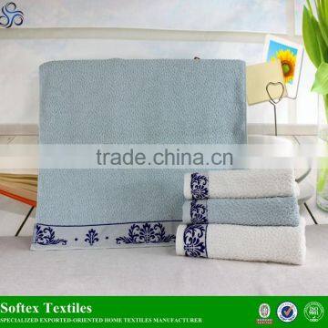 manufacturer of 14S 100% cotton Honeycomb jacquard bath towels special in super market 70x140cm 400g