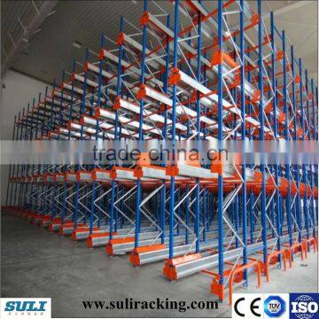 high density radio shuttle racking for cold storage pallet racking