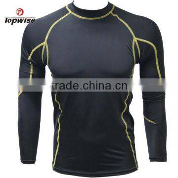 Lycra Mens Outdoor Sports Blank Wholesale Compression Tops