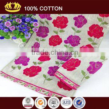 100-Percent Ring Spun Cotton face Towels flower jacquard face towel                        
                                                Quality Choice