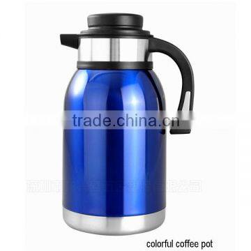 Large capacity 2L pot /color coffee pot /thermos stainless steel pot
