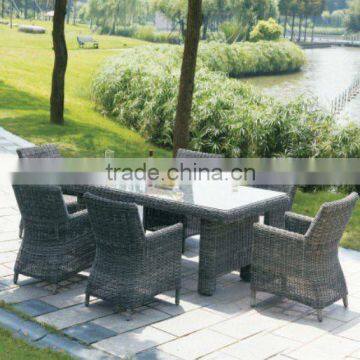 pe rattan dining table designs