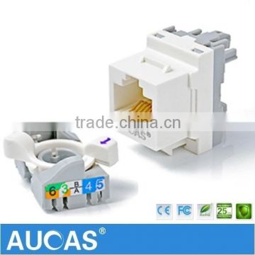 Cat5e Keystone Jack Cheap Price Tool-Less RJ45 Wall Jack Male UTP RJ45 Network Modular Jack