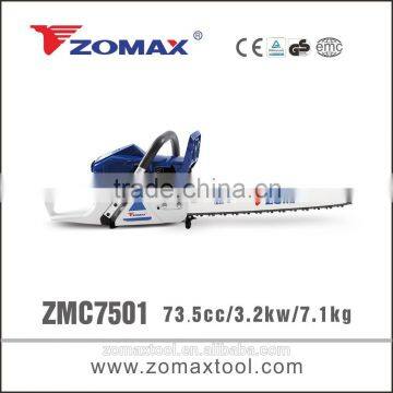 chain saw crankshaft 3.2kw ZMC7501 electric grass cutter with NGK spark plug