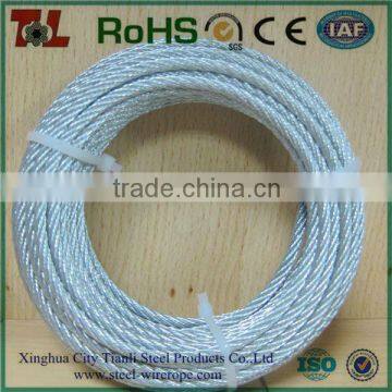 Factory supply 6*19+FC galvanized steel wire rope for fishing