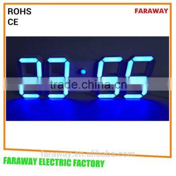 Patented 3D Cubic White Led Clock With Remote photo-3