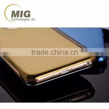 3D Mirror Smart View Clear Flip Phone Case Cover For Apple IPhone 5 5S 6 6S Plus Case photo-2