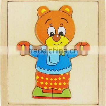 Wooden Bear Family Dress-up Puzzle photo-3