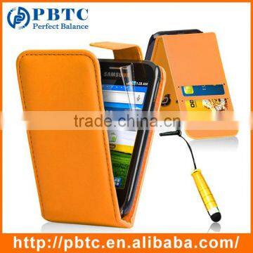 Set Screen Protector Stylus And Case For Samsung Galaxy Ace S5830 , Dark Blue Leather Wallet Shenzhen Phone Case photo-2