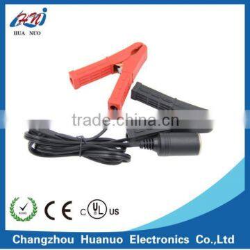 12V Cigarette lighter socket to Alligator clips ,dc power cable