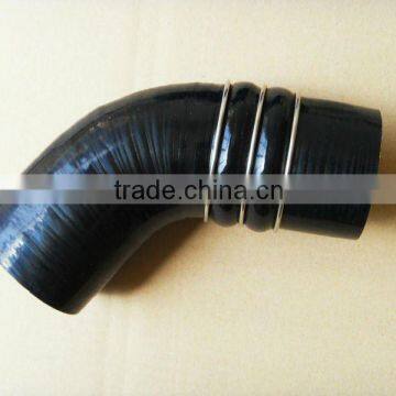 High performance silicone elbow hose hump with steel ring