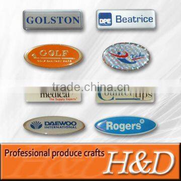 custom material logo name plate wholesale factory price