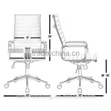 Leather Executive Meeting White Types of Office Chairs photo-5