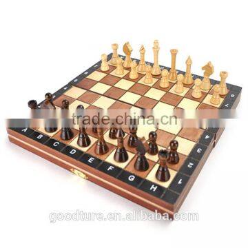 Thicken Wooden Chessboard Folding Chess Game Set With King Height 5.5cm