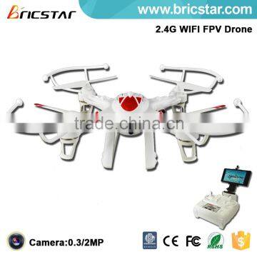 Two control mode 2.4G rc quadcopter fpv goggles with HD camera