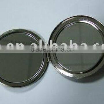 two sides round metal pocket mirror