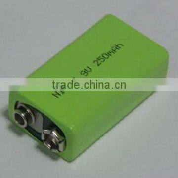 9v battery Rechargeable 9v nimh Battery 110mAh