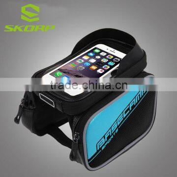 Tube Pannier Double Pouch Bicycle Frame Bag Bicycle Phone Case Bike Bag