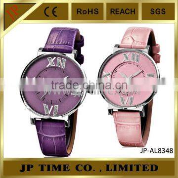 colorful fancy design shiny power face roman number latest watches design for ladies