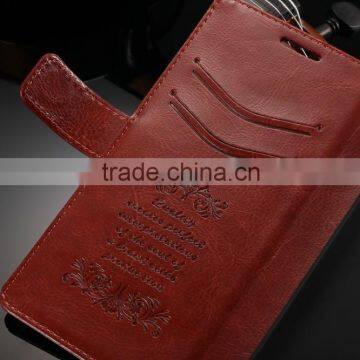wholesale card slot Flip Leather case for LG G4
