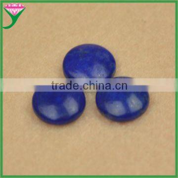 wholesale cheap price round Flat element face natural lapis lazuli