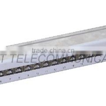 24 ports 90 Degree Cat6 shielded patch panel with Krone IDC