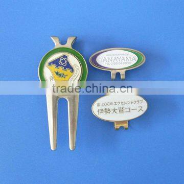 golf ball marker with hat clip