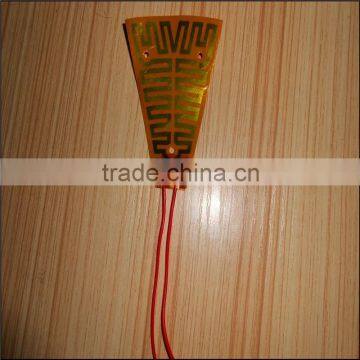 Flexible polyimide film parts for electric fireplace heater