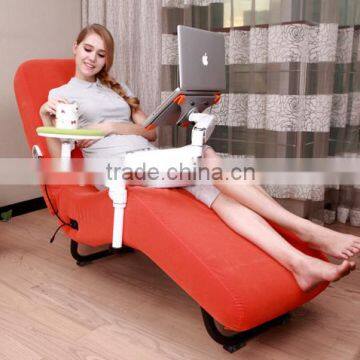 jade leisure reclining massage sofa with laptop and ipad stand