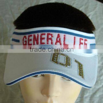 custom design jacquard elastic tape sun visor
